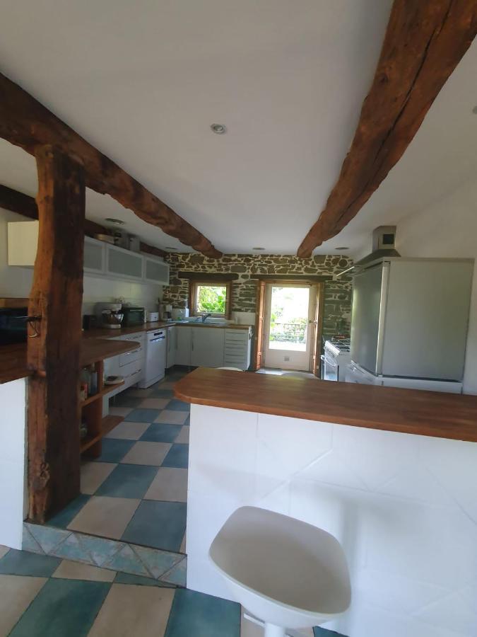 Maison En Pierre Dans Son Nid De Verdure Roz-Landrieux 外观 照片